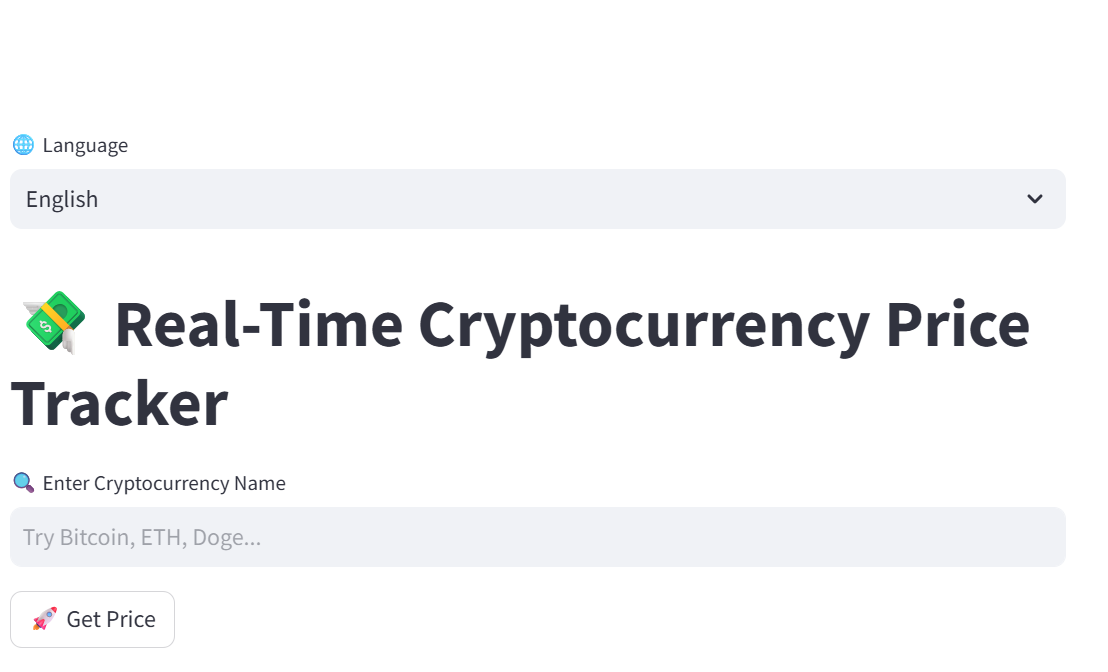 Crypto Price Tracker